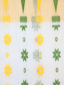 Women's Handloom Jamdani Saree without Blouse Piece