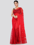 Women's Handloom Jamdani Saree without Blouse Piece