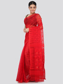 Women's Handloom Jamdani Saree without Blouse Piece