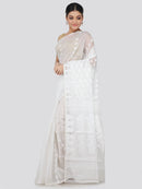 Women's Handloom Jamdani Saree without Blouse Piece