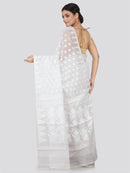 Women's Handloom Jamdani Saree without Blouse Piece