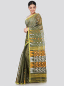 Women's Handloom Jamdani Saree without Blouse Piece