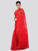 Women's Handloom Jamdani Saree without Blouse Piece