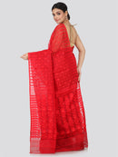Women's Handloom Jamdani Saree without Blouse Piece