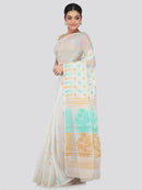 Women's Handloom Jamdani Saree without Blouse Piece