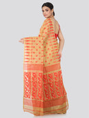 Women's Handloom Jamdani Saree without Blouse Piece