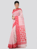 Women's Handloom Jamdani Saree without Blouse Piece