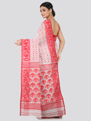 Women's Handloom Jamdani Saree without Blouse Piece