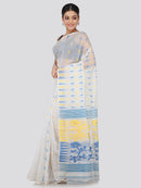 Women's Handloom Jamdani Saree without Blouse Piece