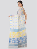 Women's Handloom Jamdani Saree without Blouse Piece