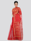 Women's Handloom Jamdani Saree without Blouse Piece