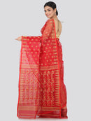 Women's Handloom Jamdani Saree without Blouse Piece