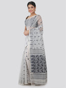 Women's Pure Cotton Jamdani Saree Without Blouse Piece