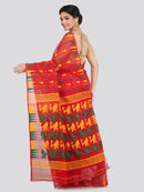 Women's Cotton Jamdani Saree Without Blouse Piece