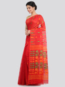 Women's Cotton Jamdani Saree Without Blouse Piece