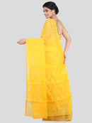Women's Cotton Jamdani Saree Without Blouse Piece