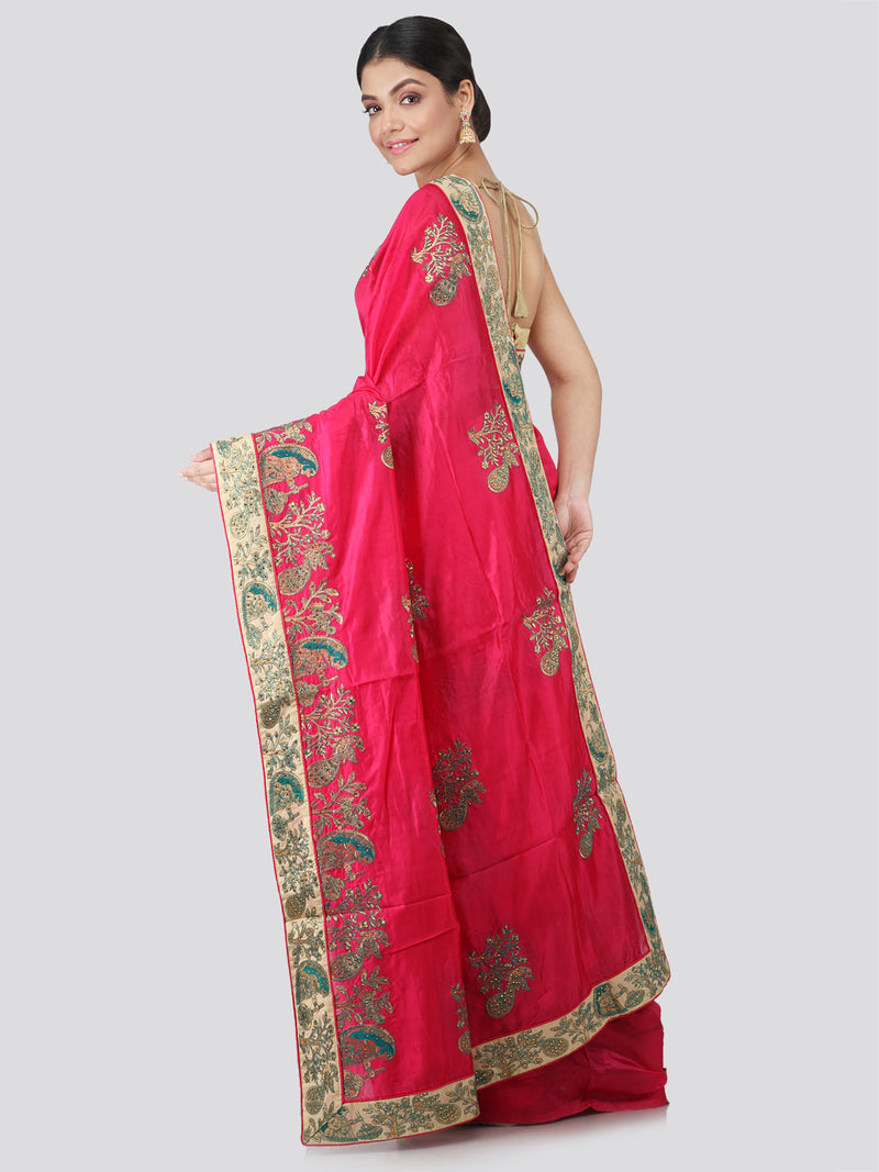 Women's Pure Silk Saree With Blouse Piece
