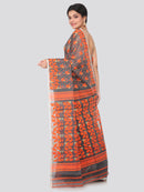 PinkLoom Women soft Dhakai Jamdani Saree_Grey