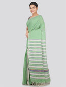 PinkL oom Women's Cotton Khesh Saree With Unstitched Blouse Piece