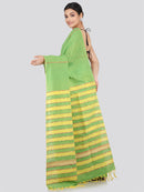 PinkLoom Women's Cotton Khesh Saree With Unstitched Blouse Piece