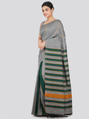 PinkLoom Women's Cotton Khesh Saree With Unstitched Blouse Piece