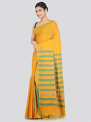 PinkLoom Women's Cotton Khesh Saree With Unstitched Blouse Piece