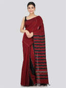 PinkLoom Women's Cotton Khesh Saree With Unstitched Blouse Piece