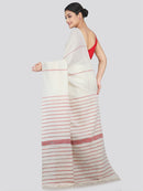 PinkLoom Women's Cotton Khesh Saree With Unstitched Blouse Piece
