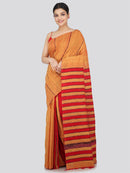 PinkLoom Women's Cotton Khesh Saree With Unstitched Blouse Piece