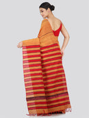 PinkLoom Women's Cotton Khesh Saree With Unstitched Blouse Piece