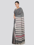 PinkLoom Women's Cotton Khesh Saree With Unstitched Blouse Piece