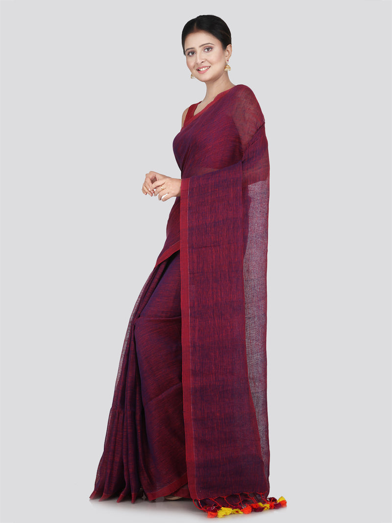 Handloom Women's Linen Saree