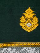 PinkLoom Women's Cotton Saree With Unstitched Blouse Piece