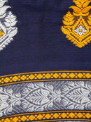 PinkLoom Women's Cotton Saree With Unstitched Blouse Piece