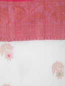 PinkLoom Women's Cotton Saree With Unstitched Blouse Piece
