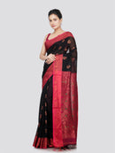 PinkLoom Women's Cotton Saree With Unstitched Blouse Piece
