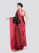 PinkLoom Women's Cotton Saree With Unstitched Blouse Piece
