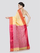 PinkLoom Women's Cotton Saree With Unstitched Blouse Piece