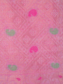 PinkLoom Women's Cotton Saree With Unstitched Blouse Piece