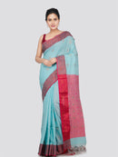 PinkLoom Women's Cotton Saree With Unstitched Blouse Piece