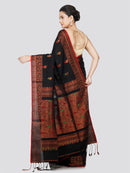 PinkLoom Women's Cotton Saree With Unstitched Blouse Piece