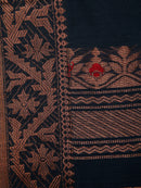 PinkLoom Women's Cotton Saree With Unstitched Blouse Piece