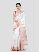 PinkLoom Women's Cotton Saree With Unstitched Blouse Piece