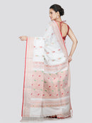 PinkLoom Women's Cotton Saree With Unstitched Blouse Piece