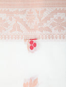 PinkLoom Women's Cotton Saree With Unstitched Blouse Piece