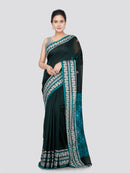 PinkLoom Women's Cotton Saree With Unstitched Blouse Piece