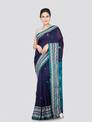 PinkLoom Women's Cotton Saree With Unstitched Blouse Piece