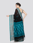 PinkLoom Women's Cotton Saree With Unstitched Blouse Piece