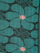 PinkLoom Women's Cotton Saree With Unstitched Blouse Piece