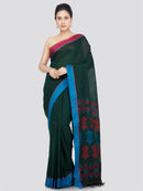 PinkLoom Women's Cotton Saree With Unstitched Blouse Piece